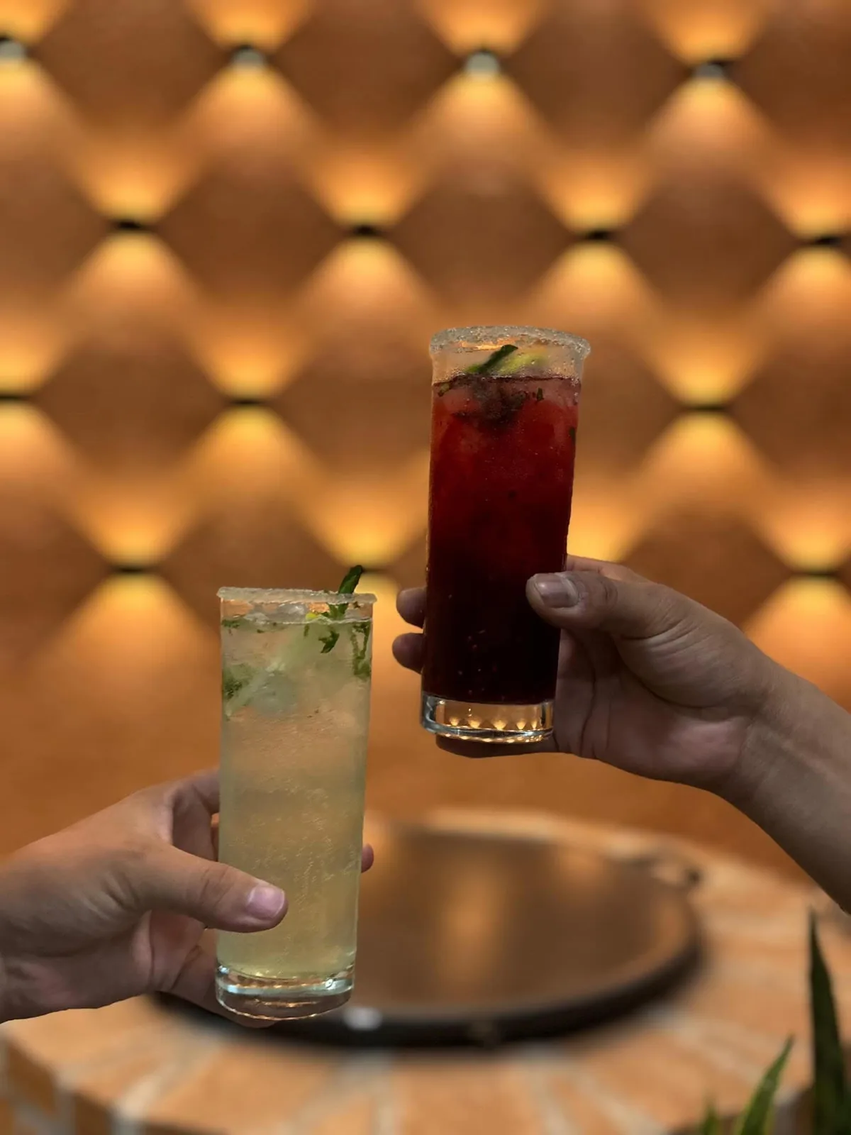 Bebidas preparadas en vaso alto